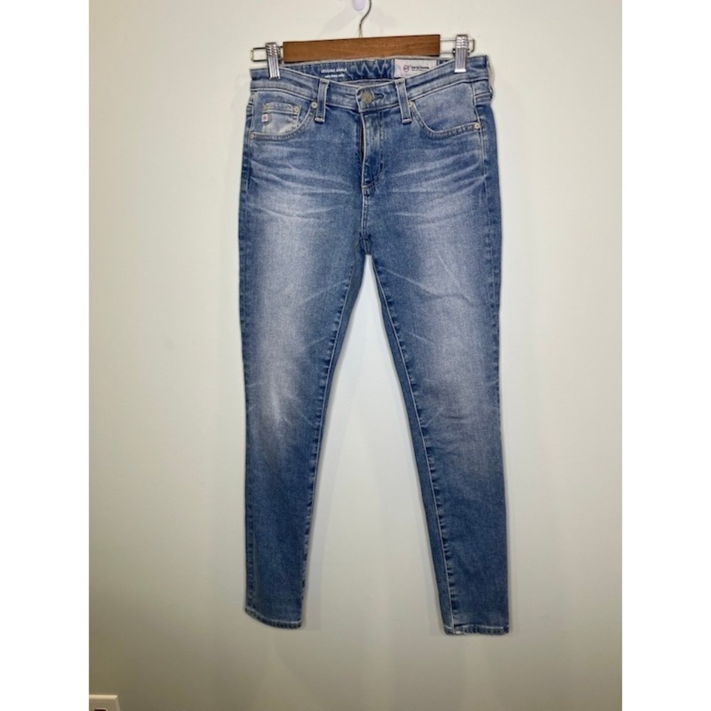 AG Adriano Goldschmied Legging Ankle Super Skinny Jeans Size 27 Light Wash EUC